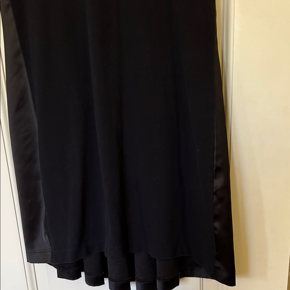 Fred Perry Black Mini Polo Dress with Pleated Satin back - Picture 5 of 8